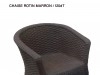 chaises et tables rotin en plastique