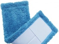 frange en microfibre bleu 