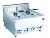 Friteuse gaz à poser double 2x10L avec vidange