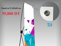 Impression sur Stand en X et X display