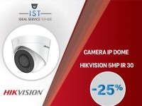 IST:  CAMERA IP DOME HIKVISION 5MP IR30
