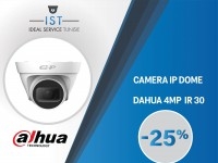 IST: CAMERA IP DOME DAHUA 4MP IR30 