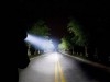 Lampe LED de sous la mer et chasse dans la foret