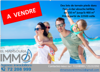 lotissement à dar allouche vue sur mer