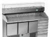 Meuble à pizza 3 portes avec tiroirs prof.700 mm