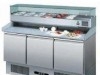 Meuble à pizza 3 portes avec vitrine prof.700 mm