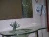 meuble salle de bain en verre