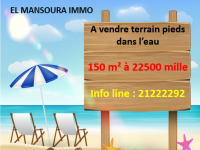 offre vente terrain front mer 