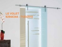 PORTE PORTE TOTALEMENT VITRÉE SUR MESURE 