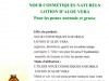 Produits cosmétiques naturels