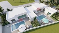 PROJET 2 VILLAS AVEC PISCINE SUR GRAND TERRAIN 