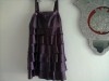Robe avec volants: violet ou noir