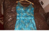 robe soirée bleu turkoise
