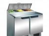 Saladette refrigérée 2 portes à capot - bacs 1/3