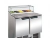 Saladette refrigérée vitrée 2 portes