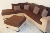 Salon de coin + pouf