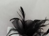 Serre-tête mariage bibi à plumes noir
