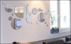 stickers, papier peint, miroir plexiglas, mosaique