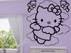 stickers, papier peint, miroir plexiglas, mosaique