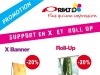 Support en X et Roll Up