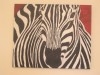 tableau zebre peinture sur toile