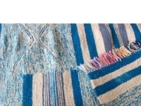 TAPIS KILIM MARGOOM AVEC MOTIF BLEU