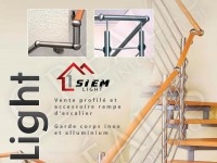 vente profilé et accessoire rampe d'escalier 